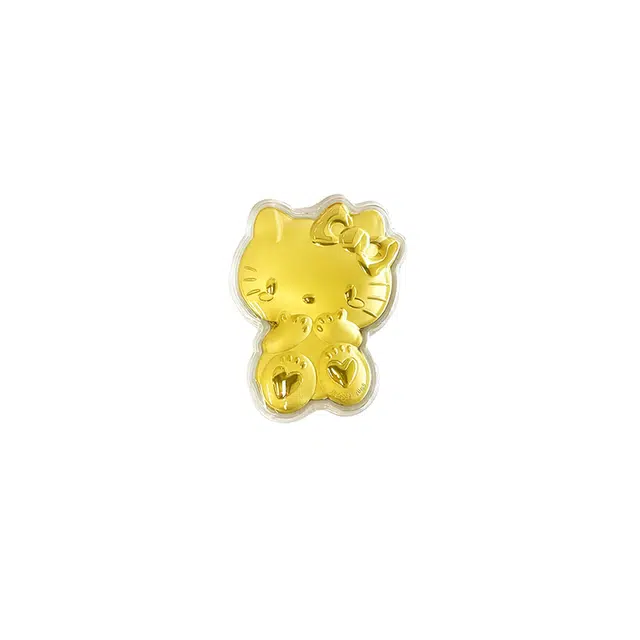 重庆金店 招财猫请发财 财运享通财源滚滚新中式国潮可爱萌趣创意日常通勤使用 足金 一口价 贴片 女款