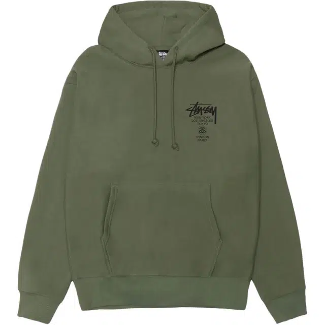 Stussy SS25 World Tour HOODIE logo