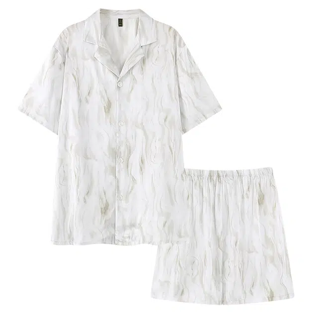 顶瓜瓜 时尚简约亲肤柔软家居服睡衣套装 男款