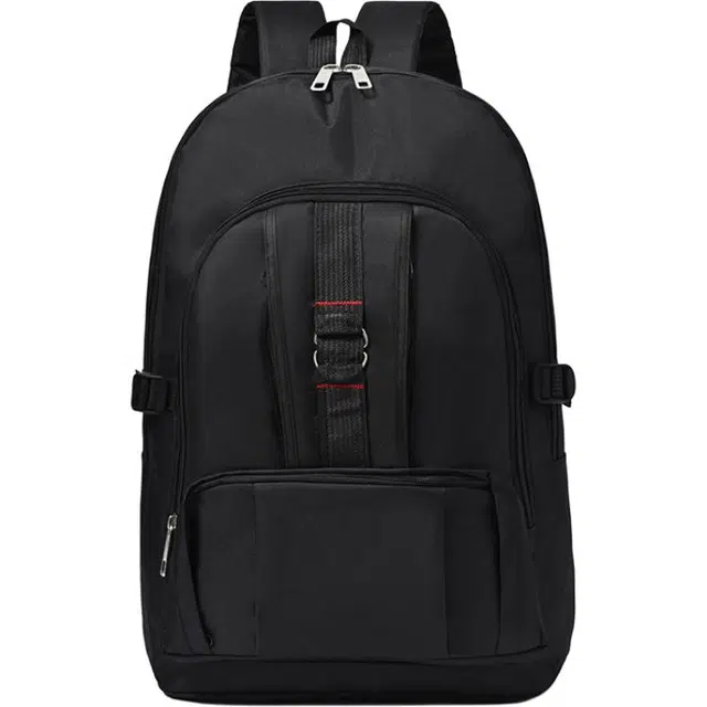 恒源祥 大容量初高中大学生背包 牛津布 双肩包 男款 黑色