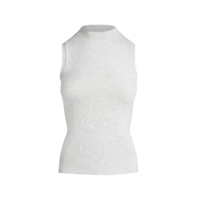 SKIMS SS25 COTTON JERSEY MOCK NECK TANK