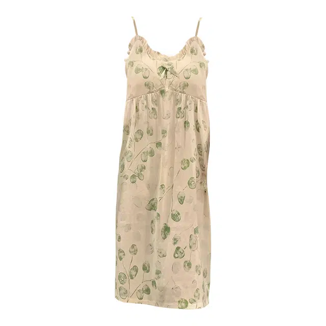 欧诗帛 吊带无袖宽松可外穿家居服睡裙 女款