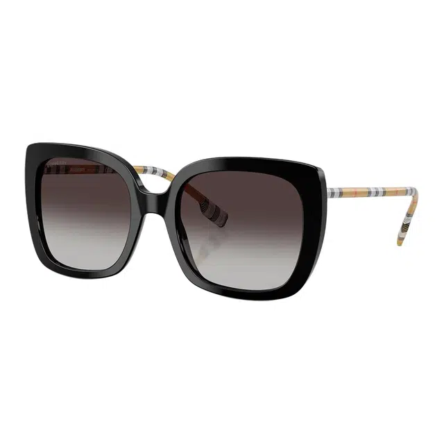 Burberry Striped Square Sunglasses