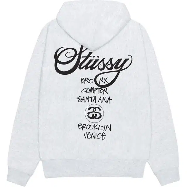 Stussy SS25 World Tour HOODIE logo