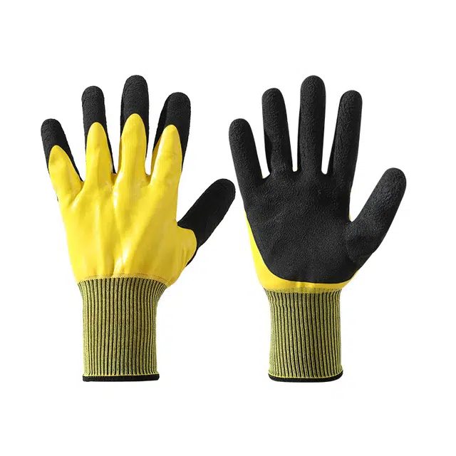 南极人 防扎防刺剥榴莲专用加厚耐用耐磨防水赶海抓鱼洗鱼处理海鲜防滑园艺 涤纶 手套 男款