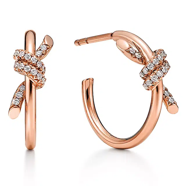 Tiffany & Co. Tiffany Knot Rose Gold Earrings