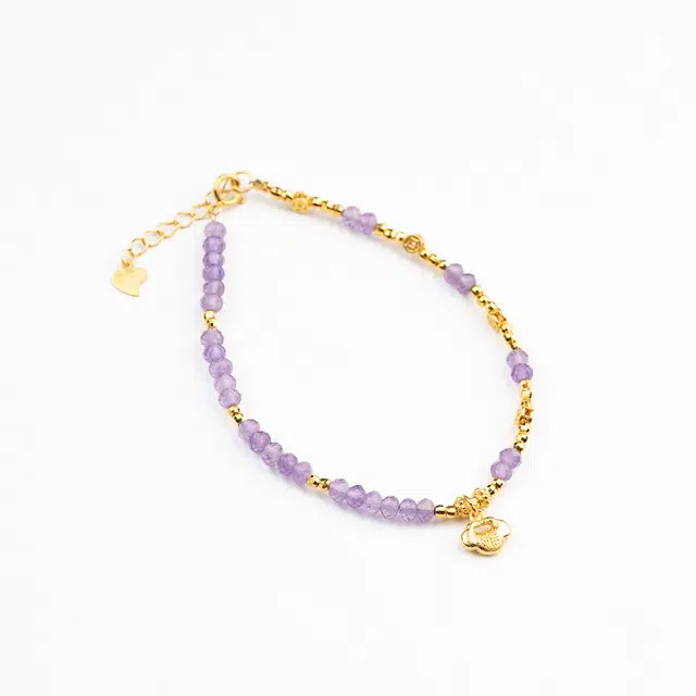 仙源 事业提升 学业顺利 小众简约时尚百搭高级感  好运原创小众设计百搭 紫水晶 手串 男女同款情侣款