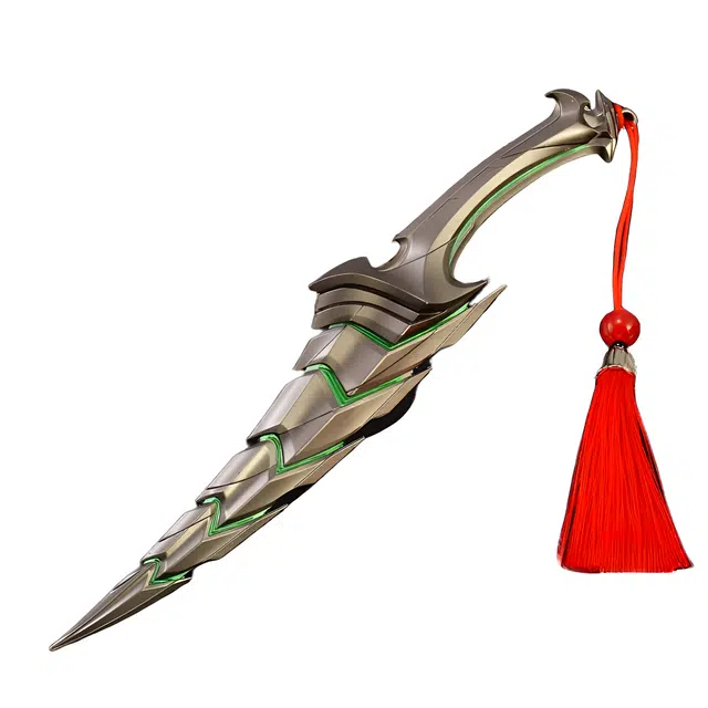 乐智由我 瓦罗兰特游戏周边武器双生獠牙全金属 成品模型