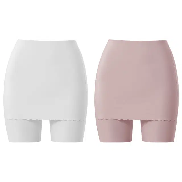 二三二三 透气清凉防走光遮挡三角区防尴尬无痕短裤亲肤舒适不闷内裤安全裤二合一不上滑不卷边不卡臀无痕舒适打底裤 女款