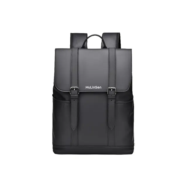 木林森 休闲旅行防水轻便学生上班族通勤时尚多功能出差旅行大学生背包 涤纶 电脑包双肩包 常规 男女同款情侣款 黑色/灰色