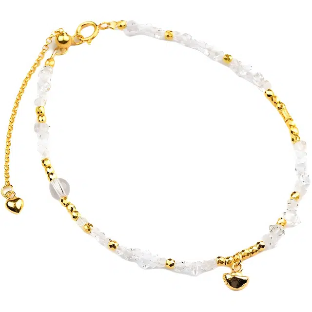 仙源 八方来财 新中式国潮复古风转运珠 日常通勤气质百搭 好运 白水晶 手串 男女同款情侣款