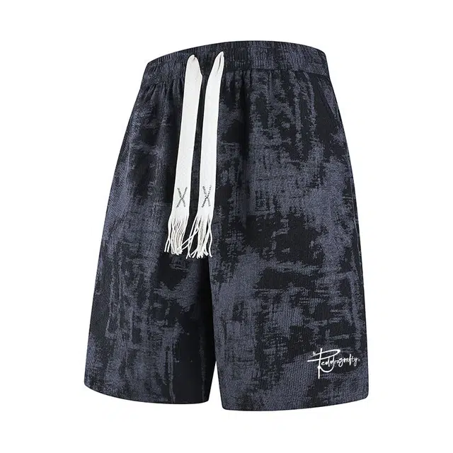 红蜻蜓 美式高街复古设计感百搭少年感时尚舒适五分休闲短裤 男女同款