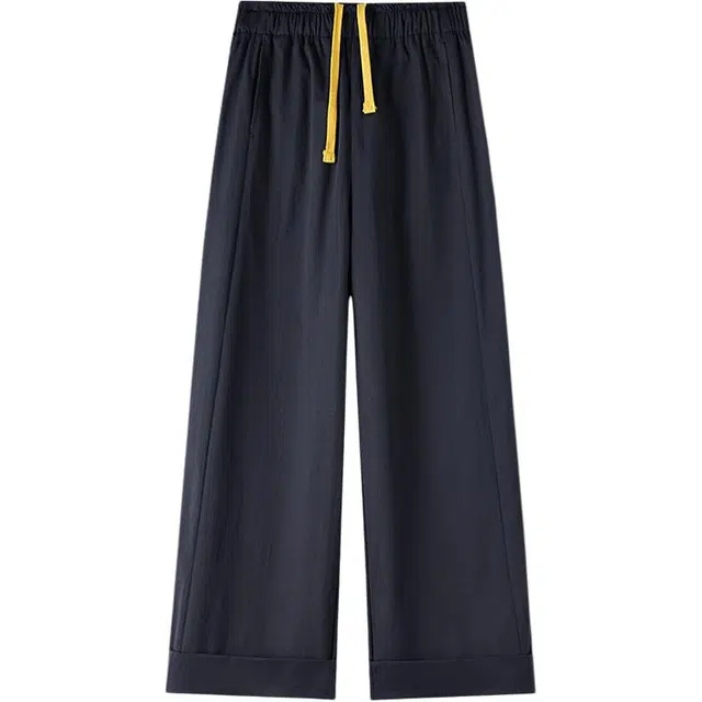 潞优野 阔腿裤女小个子薄款高腰宽松显瘦百搭休闲裤 女款