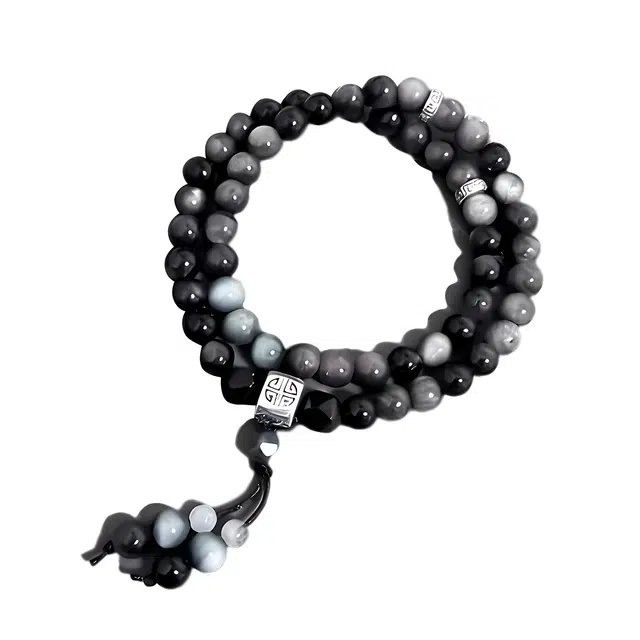 仙友 轻奢高级感八方来财文玩盘玩国潮双圈拼色招财纳福新中式八方来财诸事顺遂考试考研考公上岸#好运 琉璃 手串 男女同款情侣款