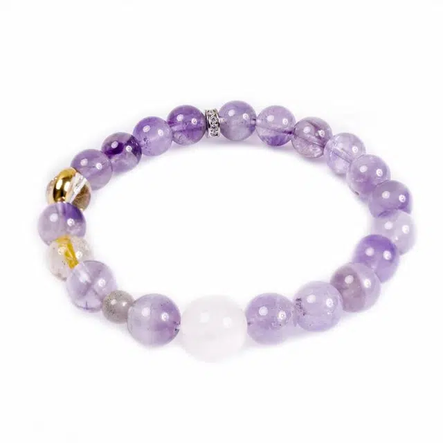 周帝王 诸事喜乐国风小众新中式复古新中式百搭福禄吉祥时尚百搭好运天然 紫水晶 手串 男女同款情侣款