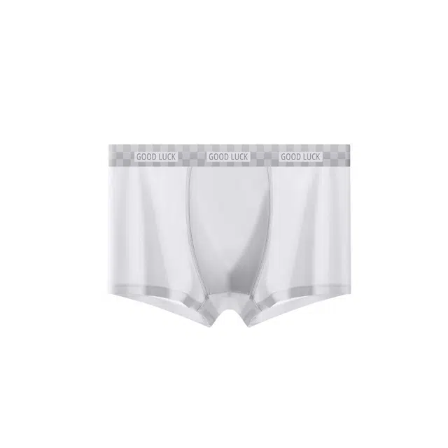 顶瓜瓜 轻薄凉感冰丝舒适吸湿透气速干高弹无痕裸感休闲内裤 男款 组合装