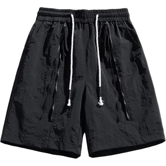 单爵 美式机能拉链设计运动裤登山速干休闲工装短裤 男女同款