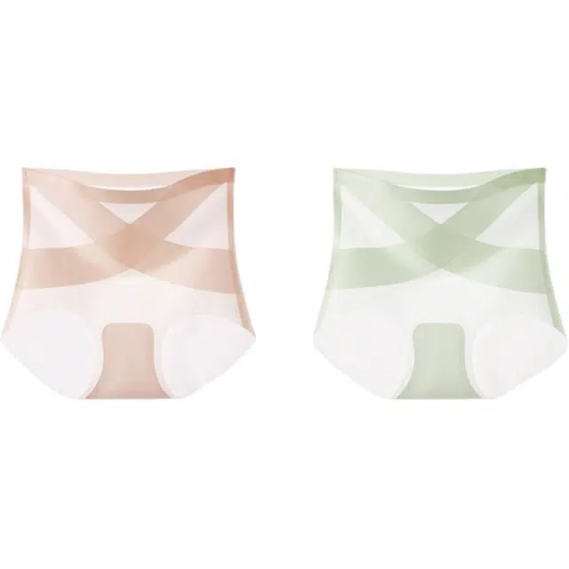 欧迪芬 轻塑身系列 无痕收腹小肚子纯色简约三角裤高腰塑身裤 女款