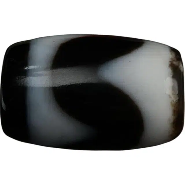 灵运宝 【师傅已加能量】#转运招财西藏藏区老天珠虎牙至纯皮壳老矿风化油润包浆老料器磨损到位 一物一图 玛瑙 吊坠 男女同款情侣款