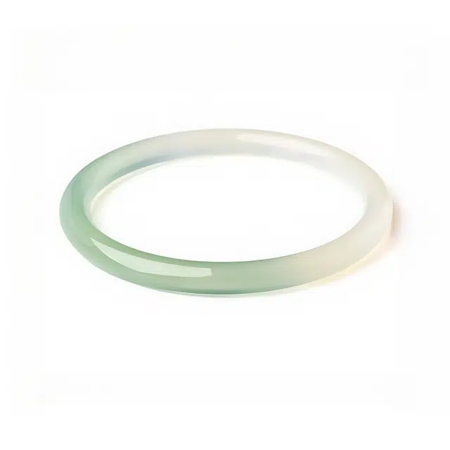 梨云暮雪 福气优雅精品山水之间 新中式国潮 小众 玉髓 手镯 女款