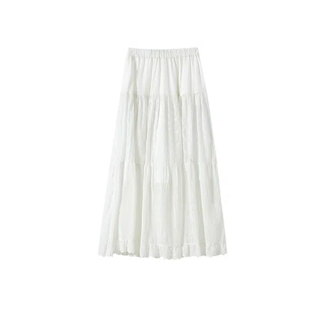 潞优野 半身裙女装时尚百搭设计感宽松显瘦休闲长裙 女款