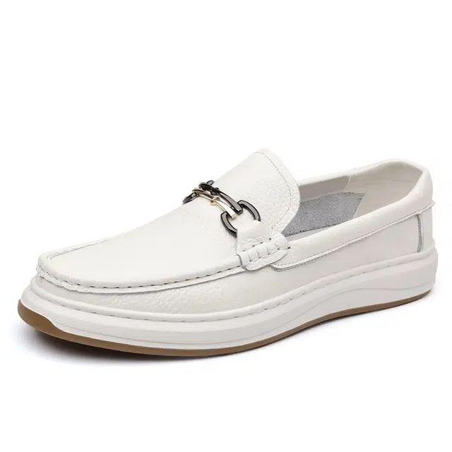 品乙 牛皮革 简约时尚复古舒适 休闲鞋 男款