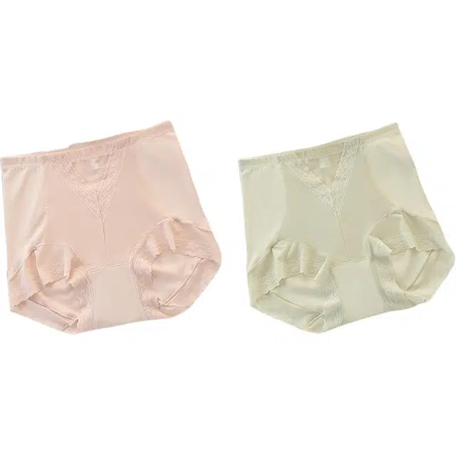 欧迪芬 全棉抗菌收腹纯色简约三角裤高腰内裤 女款