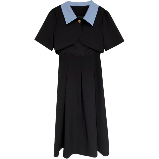 思蓓儿 休闲气质百搭吊带裙简约设计感坎肩裙装套装 女款