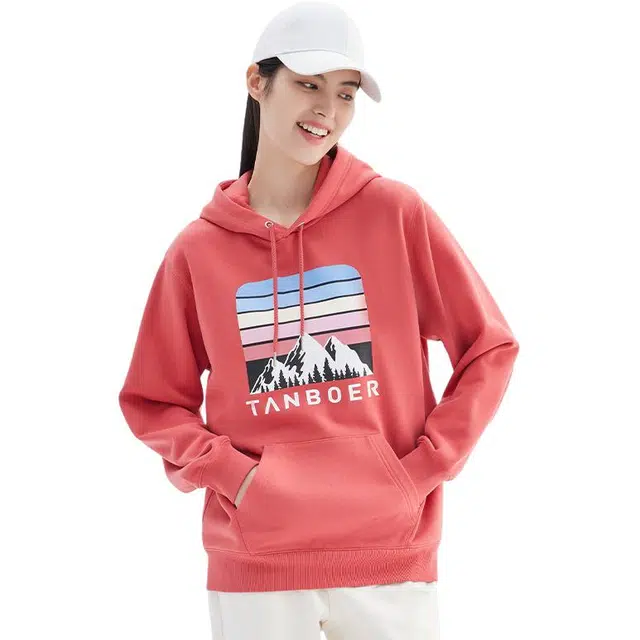 坦博尔 设计感印花甜美长袖卫衣 女款