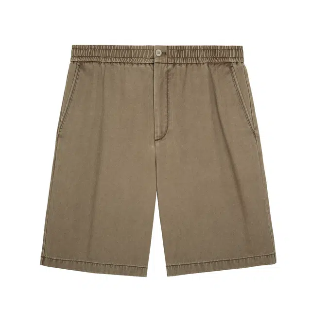 丹宁哲学 酵漂炒盐工艺自然做旧棉质宽松五分休闲短裤 男款