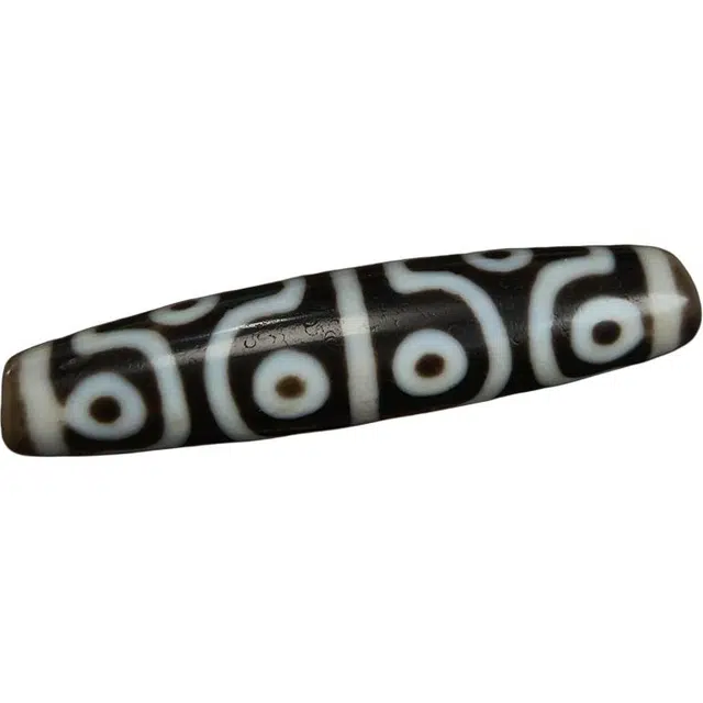 灵运宝 【师傅已加能量】#转运招财西藏藏区十二眼天珠黑白分明老矿风化油润包浆老料器磨损到位一物一图#好运 玛瑙 吊坠 男女同款情侣款