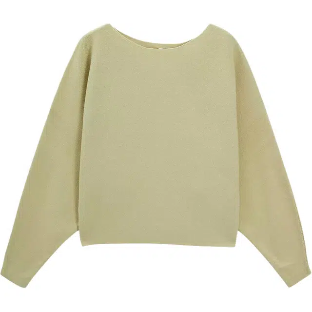 爱依服 合身百搭毛织长袖通勤套头针织衫 女款