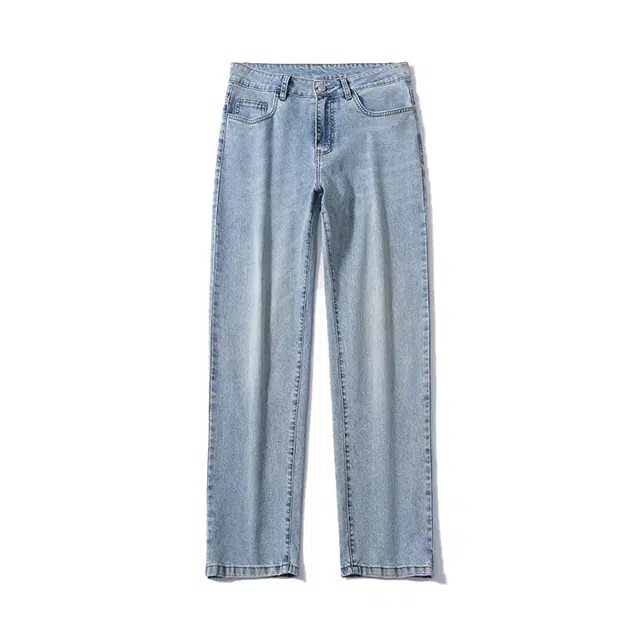 独驰 休闲系列美式复古莱赛尔天丝凉感牛仔裤 男女同款