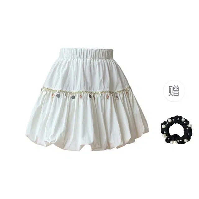 雾闪闪 舒适简约通勤百搭休闲短裙 女款