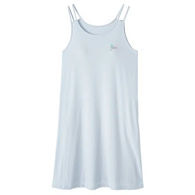 俏佳人 垂感柔软亲肤透气休闲背心慵懒无袖家居服睡裙 女款