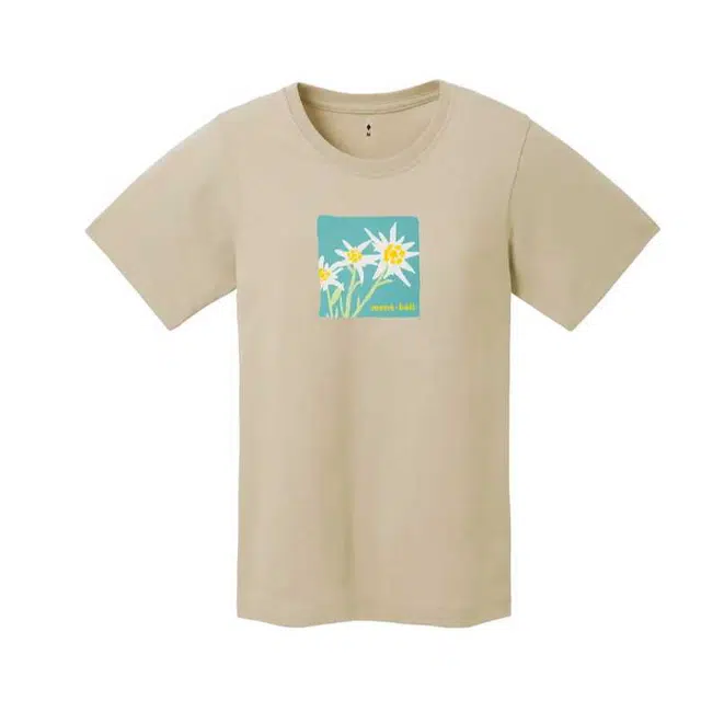 MONTBELL Pear Skin Cotton T Women's Edelweiss T