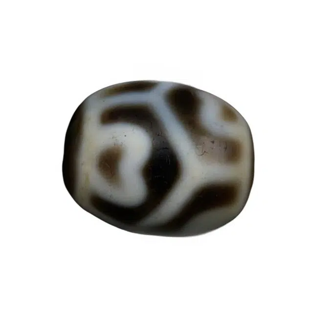 灵运宝 #转运招财西藏藏区老天珠莲花达洛虎纹老矿风化油润包浆老料器磨损到位 一物一图#好运 玛瑙 吊坠 男女同款情侣款