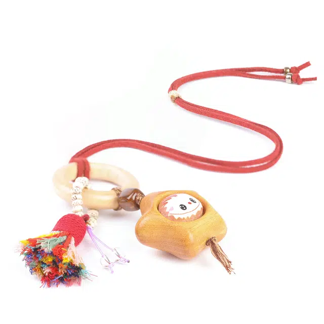 三檀小舍 星星拉布布可爱流苏手工原创设计款小众时尚文玩#好运 檀木 挂件 男女同款情侣款