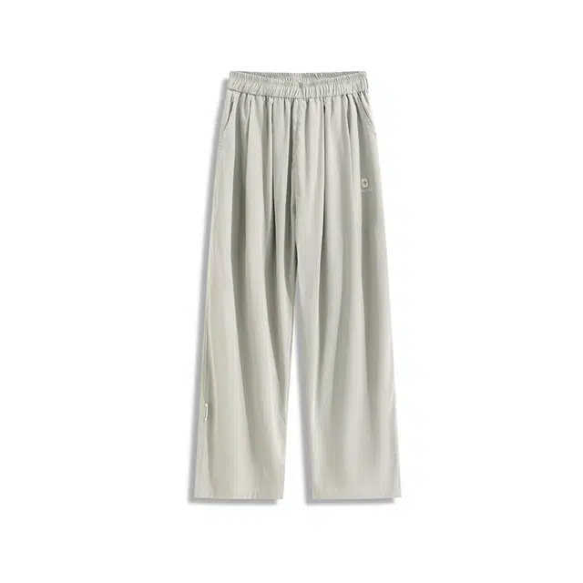 欧路得 美式凉感冰丝山本裤轻薄透气速干裤宽松直筒阔腿休闲裤 男款