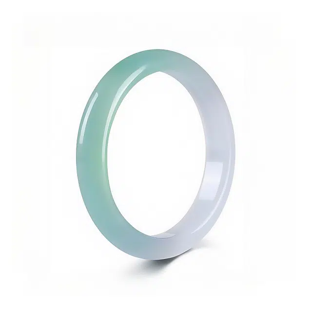 梨云暮雪 福气优雅精品 新中式国潮半山半水婉小众#好运 玉髓 手镯 女款