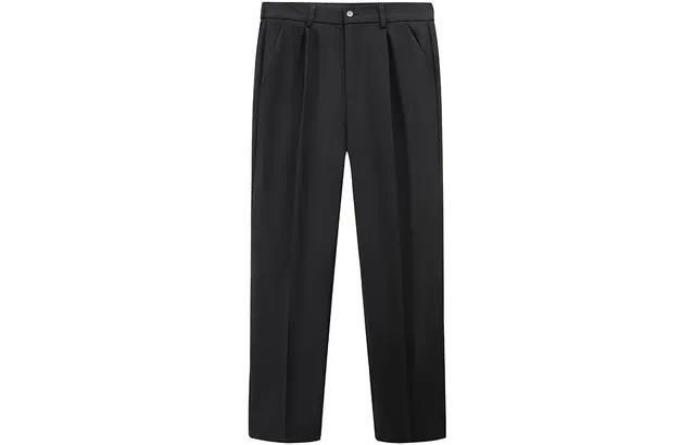 帝狼牛 美式纯色基础款宽松垂坠亲肤柔软高级感直筒西装裤 男女同款