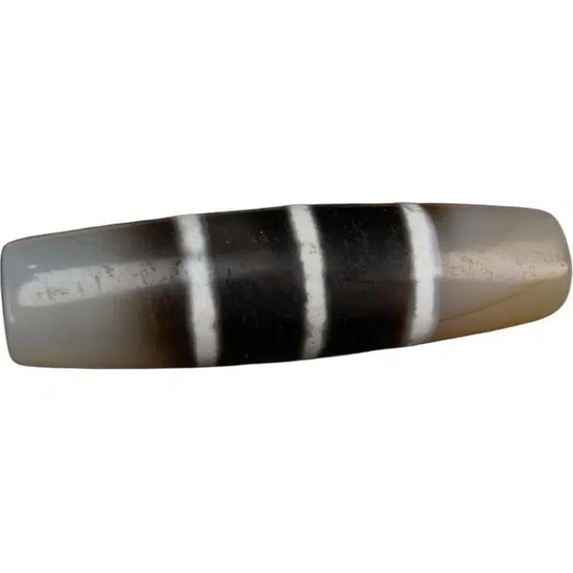 灵运宝 【师傅已加能量】#转运招财西藏藏区天珠三线料扎实老矿风化油润包浆老料器磨损到位 一物一图#好运 玛瑙 吊坠 男女同款情侣款