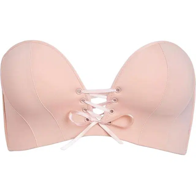 北极绒 舒适聚拢透气纯色一字肩露肩隐形美背文胸 女款 组合装