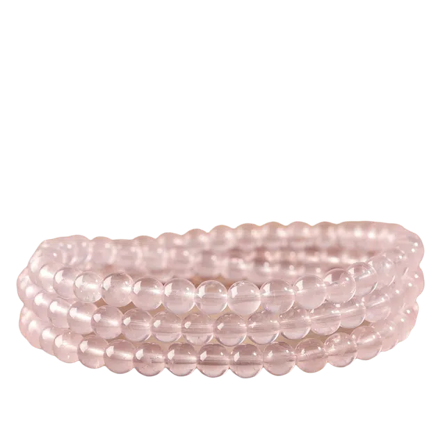 迈奇的礼物 水润光亮浪漫冰透天然 粉水晶 手串 女款
