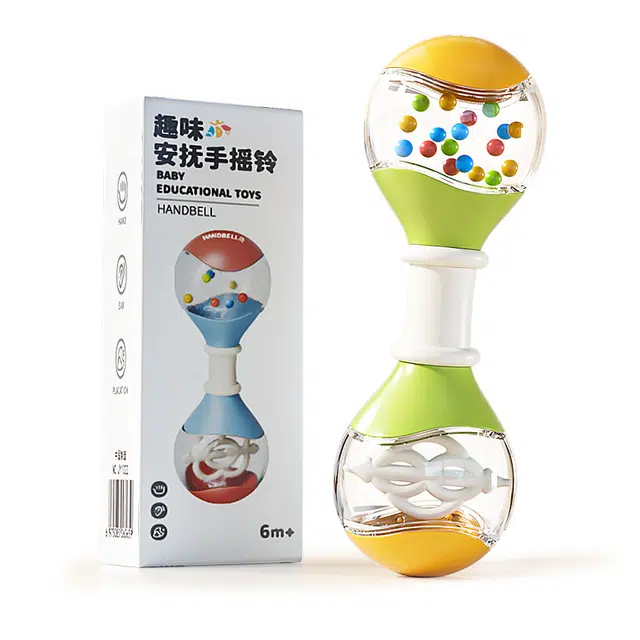 益米 摇铃套装 安抚抓握训练 早教益智玩具