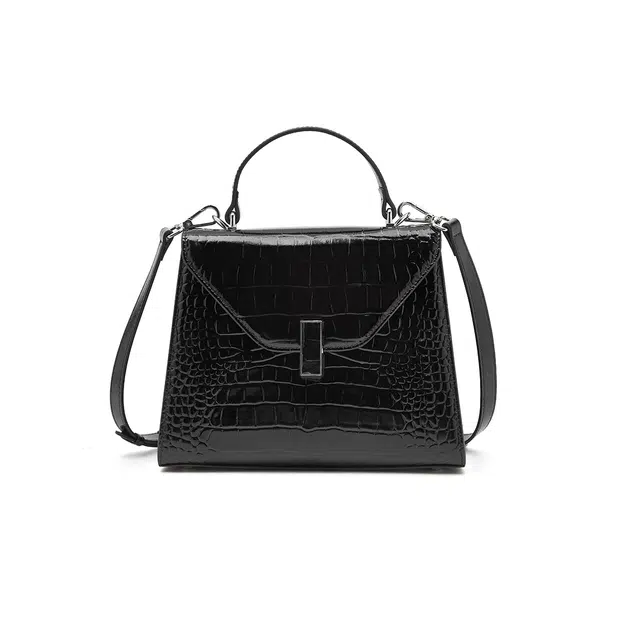 老人头 时尚气质百搭通勤鳄鱼纹 头层牛皮 斜挎手提包 女款 多色