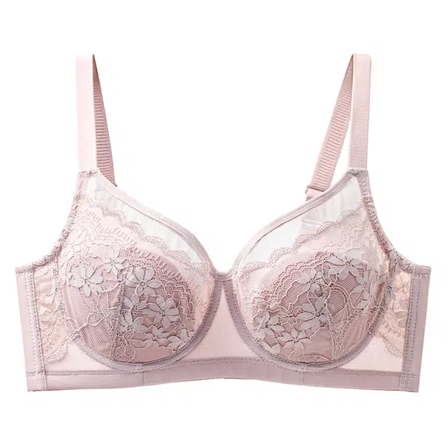 二三二三 自然轻薄有型聚拢提拉上托不空杯亲肤舒适侧收副乳无钢圈软支撑法式蕾丝时尚百搭性感纯欲文胸 女款