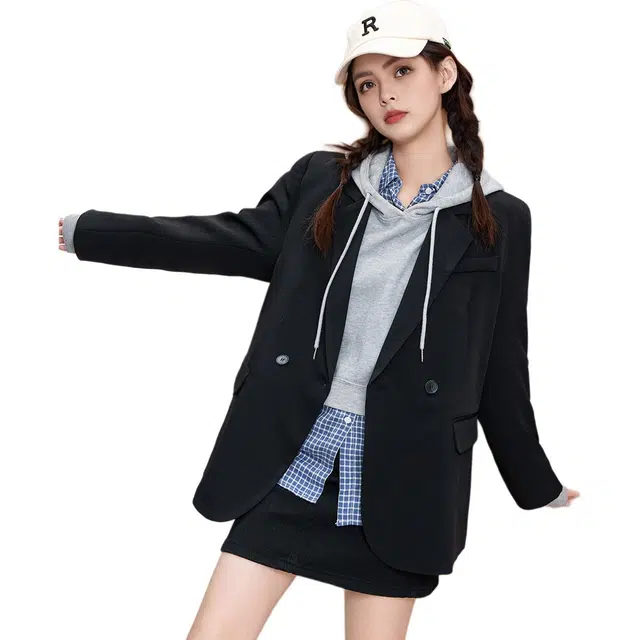 法文箱子 春秋季洋气高级感减龄小个子西装 女款