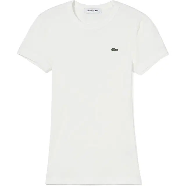 Lacoste Embroidered Crew Neck T-Shirt White