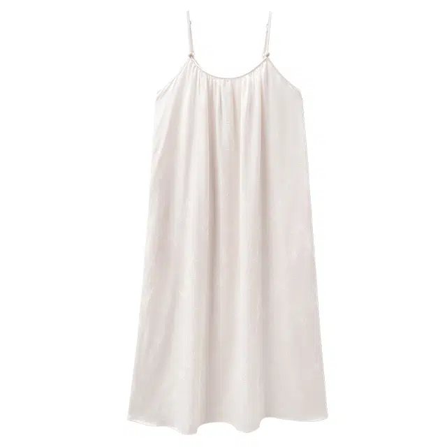 俏佳人 带胸垫高级感凉感休闲舒适无袖透气吊带家居服睡裙 女款